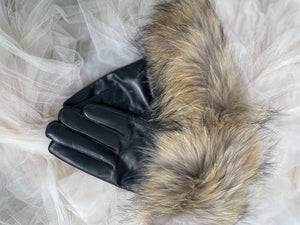 Leather Fox Gloves